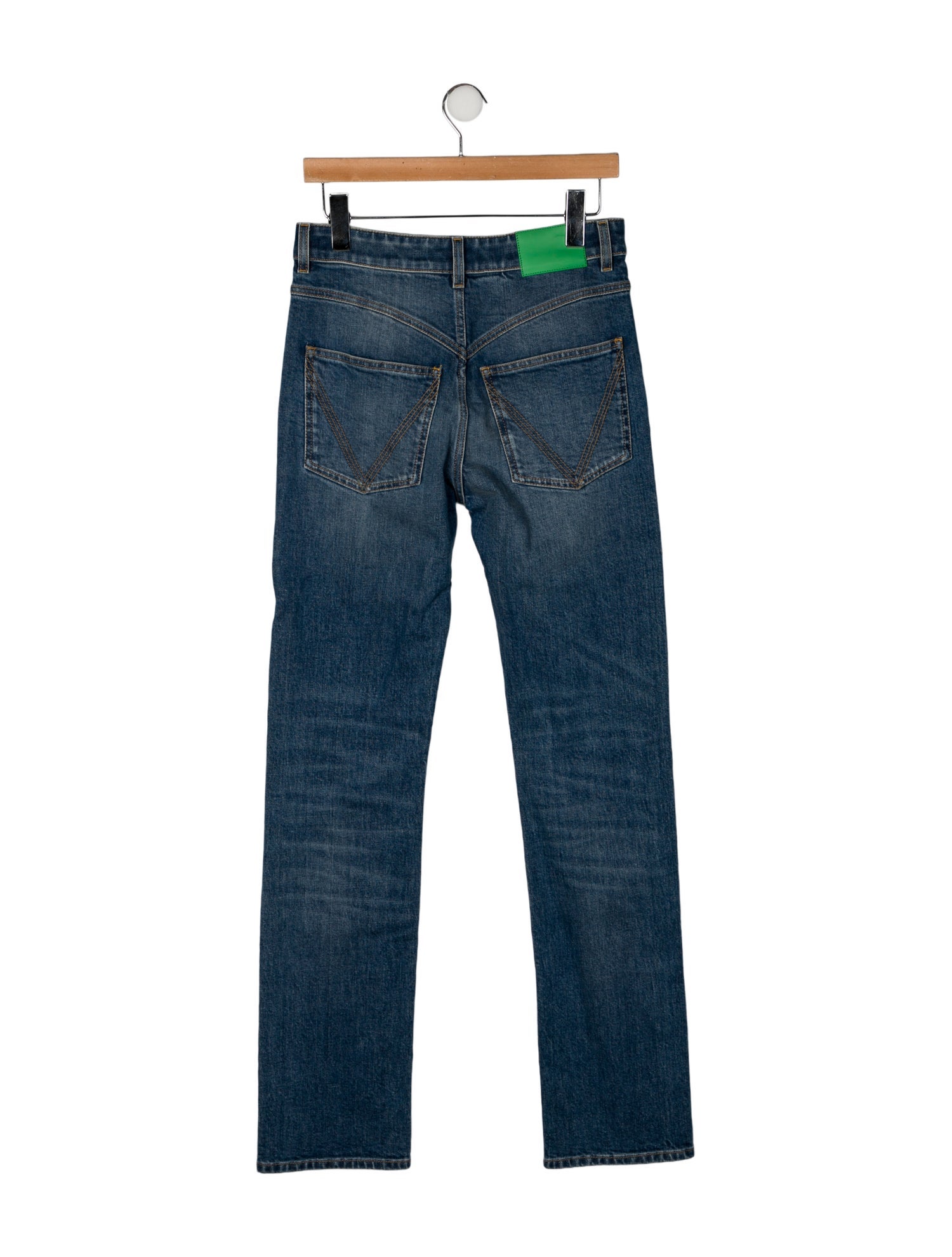 Bottega Veneta High-Rise Straight Leg Jeans