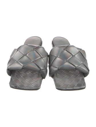 Bottega Veneta Intrecciato Weave Leather Slides