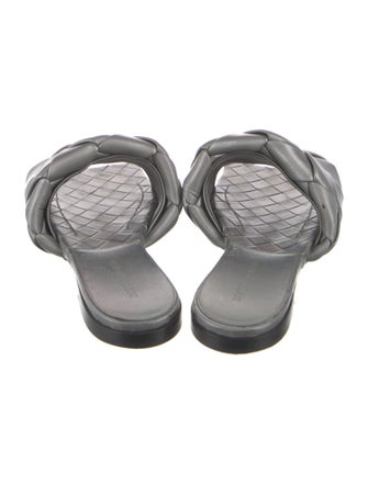 Bottega Veneta Intrecciato Weave Leather Slides