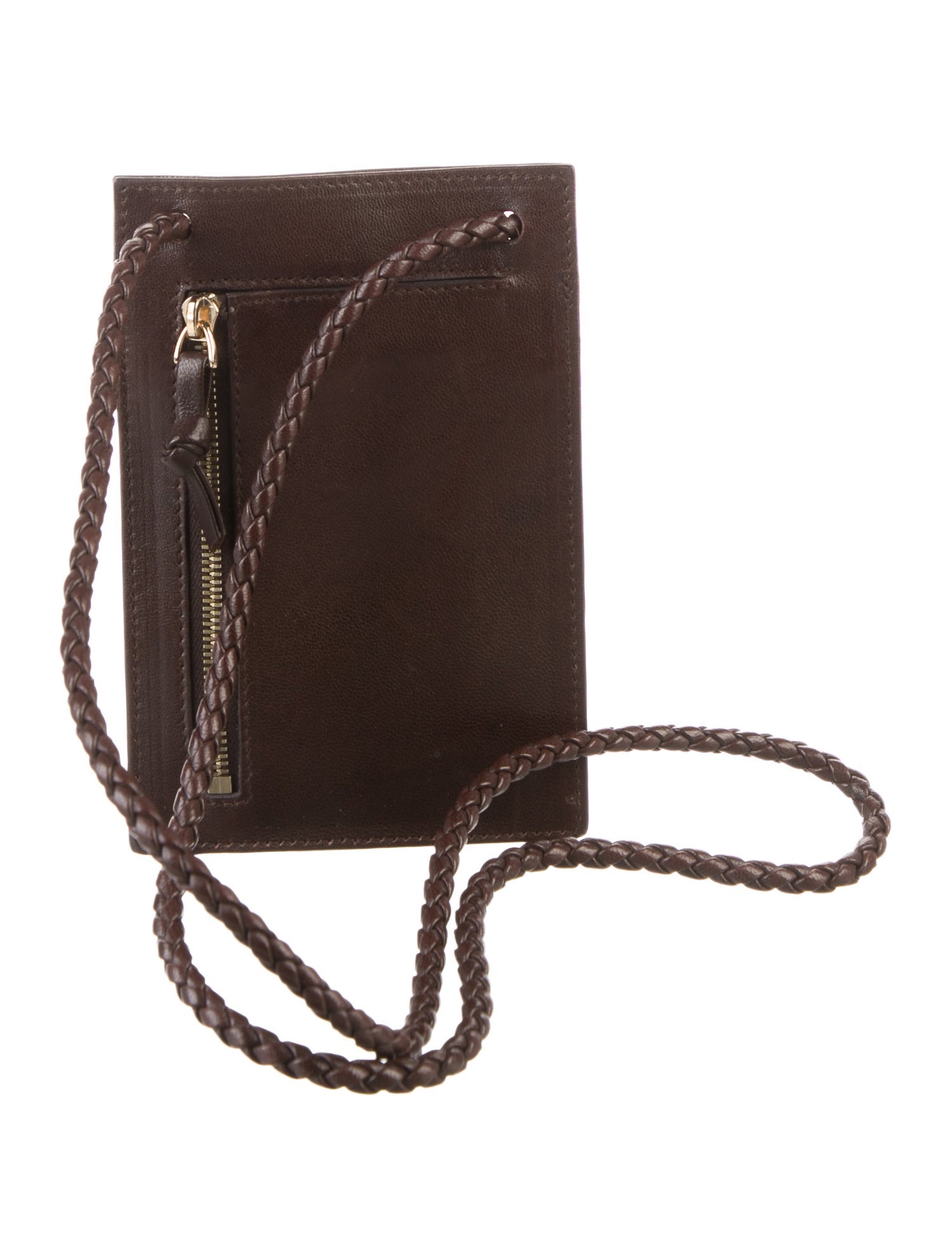 Bottega Veneta Leather Phone Holder