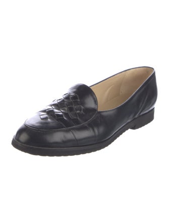 Bottega Veneta Intrecciato Weave Leather Loafers