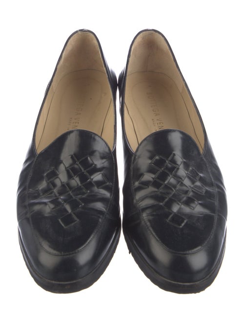 Bottega Veneta Intrecciato Weave Leather Loafers