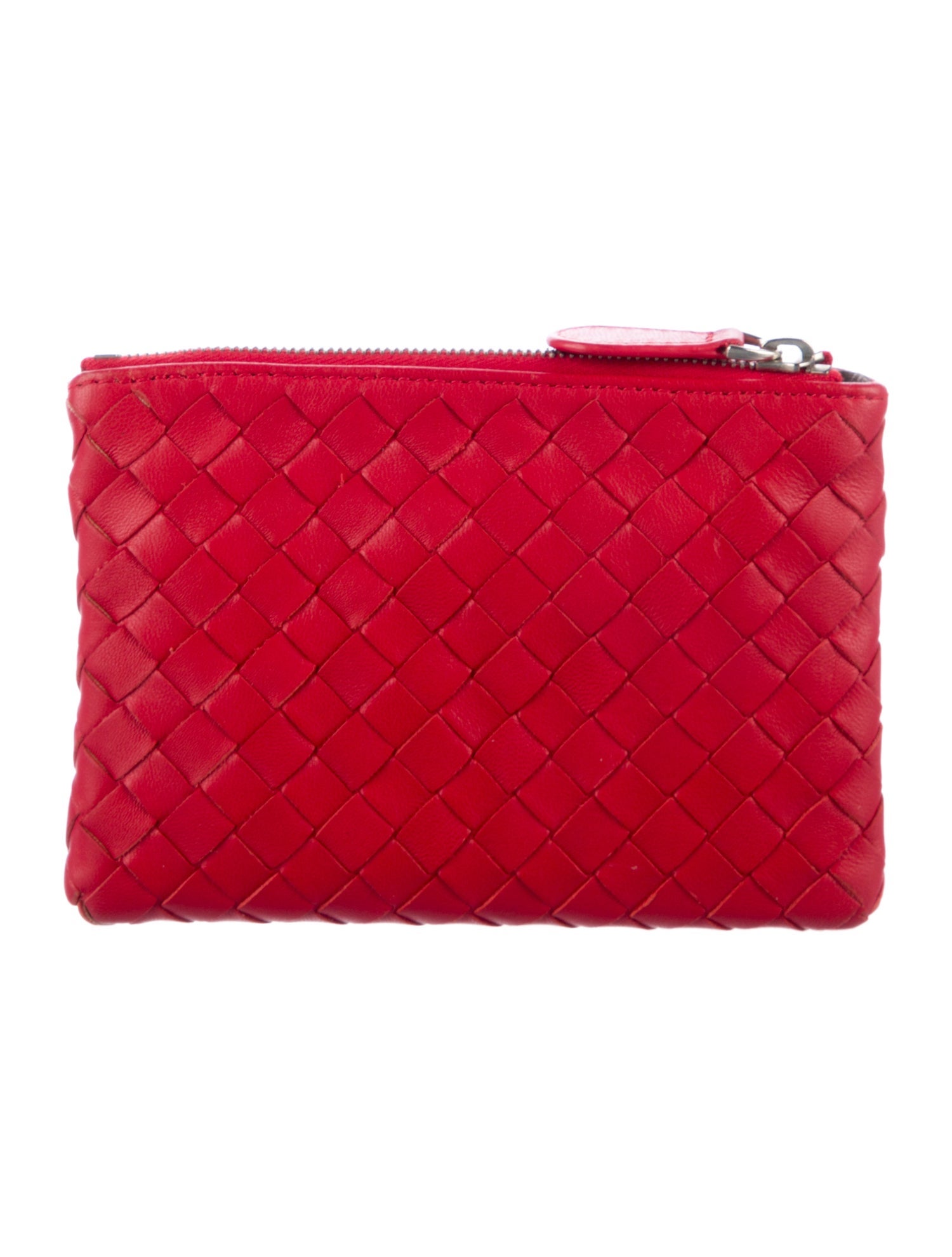 Bottega Veneta Leather Intrecciato Coin Intrecciato Weave Wallet