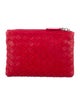 Bottega Veneta Leather Intrecciato Coin Intrecciato Weave Wallet