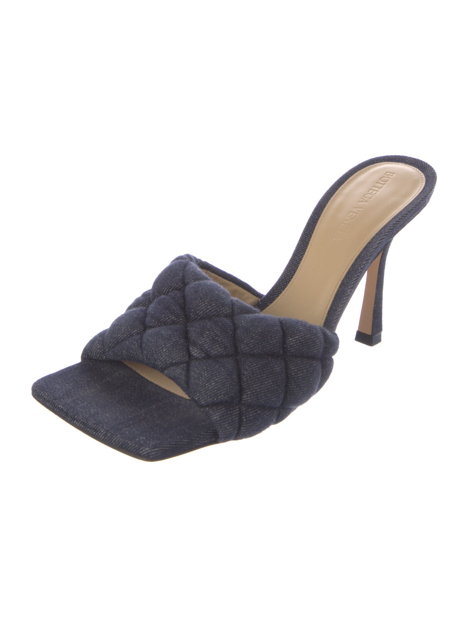 Bottega Veneta Denim Slides