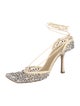 Bottega Veneta Leather Crystal Embellishments Slingback Pumps