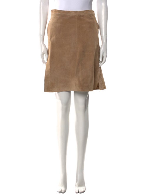 Bottega Veneta Leather Knee-Length Skirt