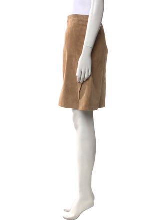 Bottega Veneta Leather Knee-Length Skirt