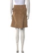 Bottega Veneta Leather Knee-Length Skirt