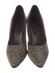 Bottega Veneta Satin Animal Print Pumps