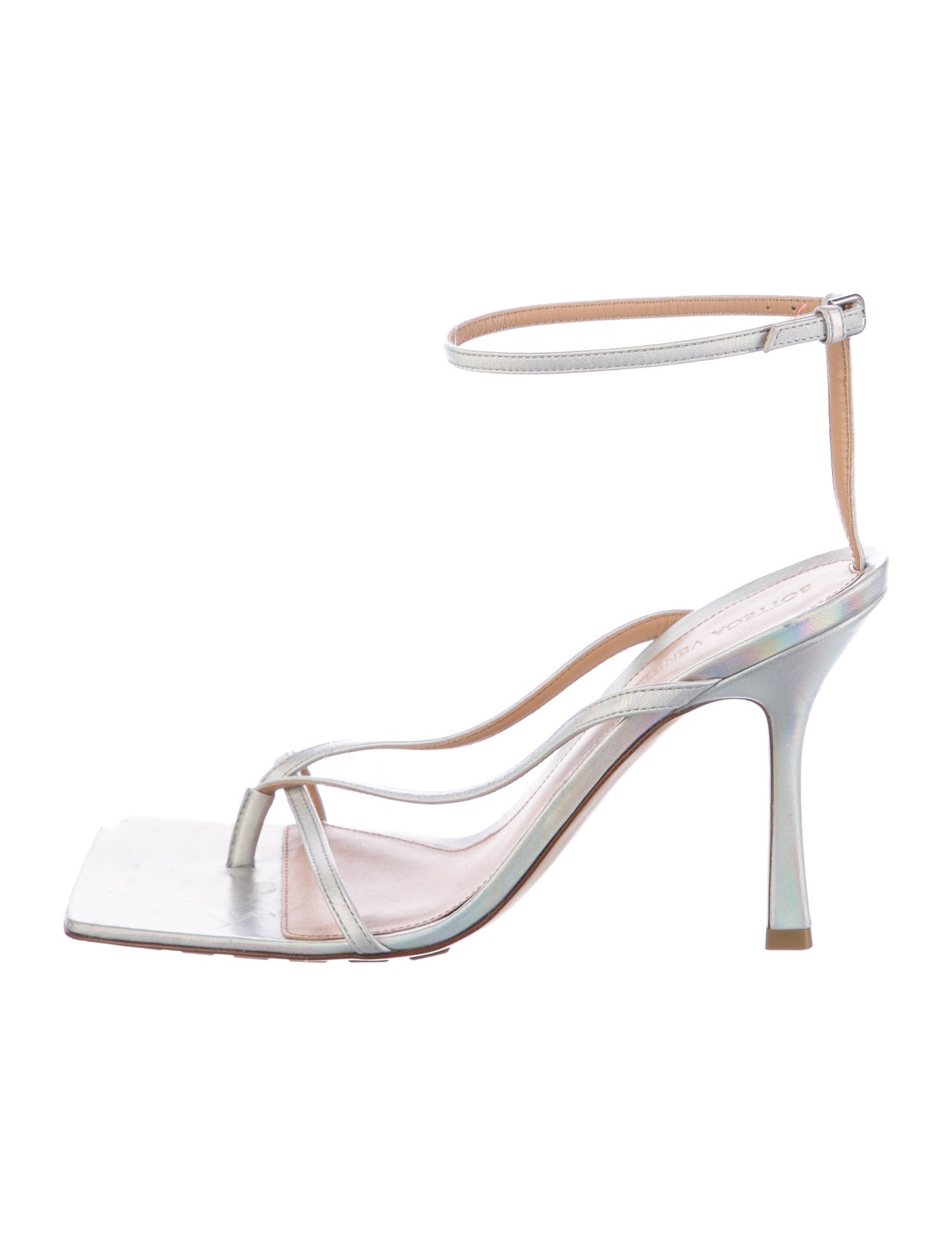 Bottega Veneta Leather T-Strap Sandals