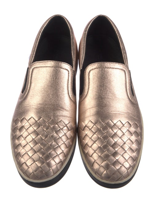 Bottega Veneta Intrecciato Weave Leather Sneakers