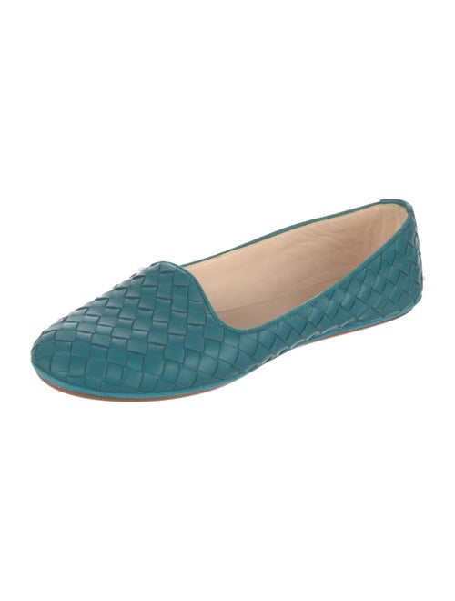 Bottega Veneta Intrecciato Weave Leather Ballet Flats
