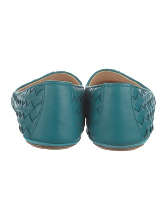 Bottega Veneta Intrecciato Weave Leather Ballet Flats