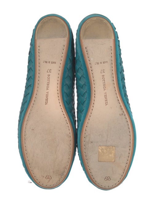 Bottega Veneta Intrecciato Weave Leather Ballet Flats