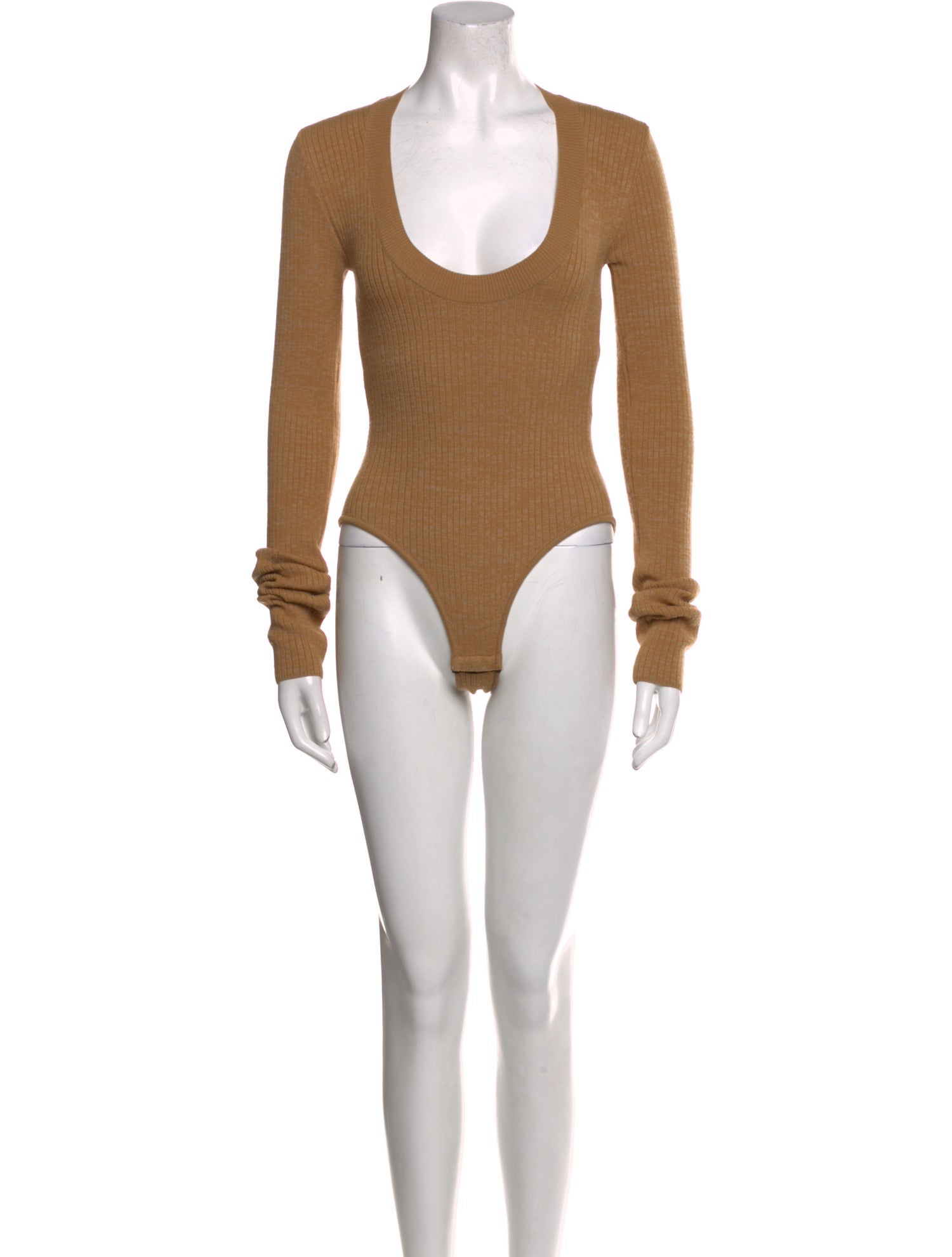 Bottega Veneta Scoop Neck Long Sleeve Bodysuit