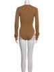 Bottega Veneta Scoop Neck Long Sleeve Bodysuit
