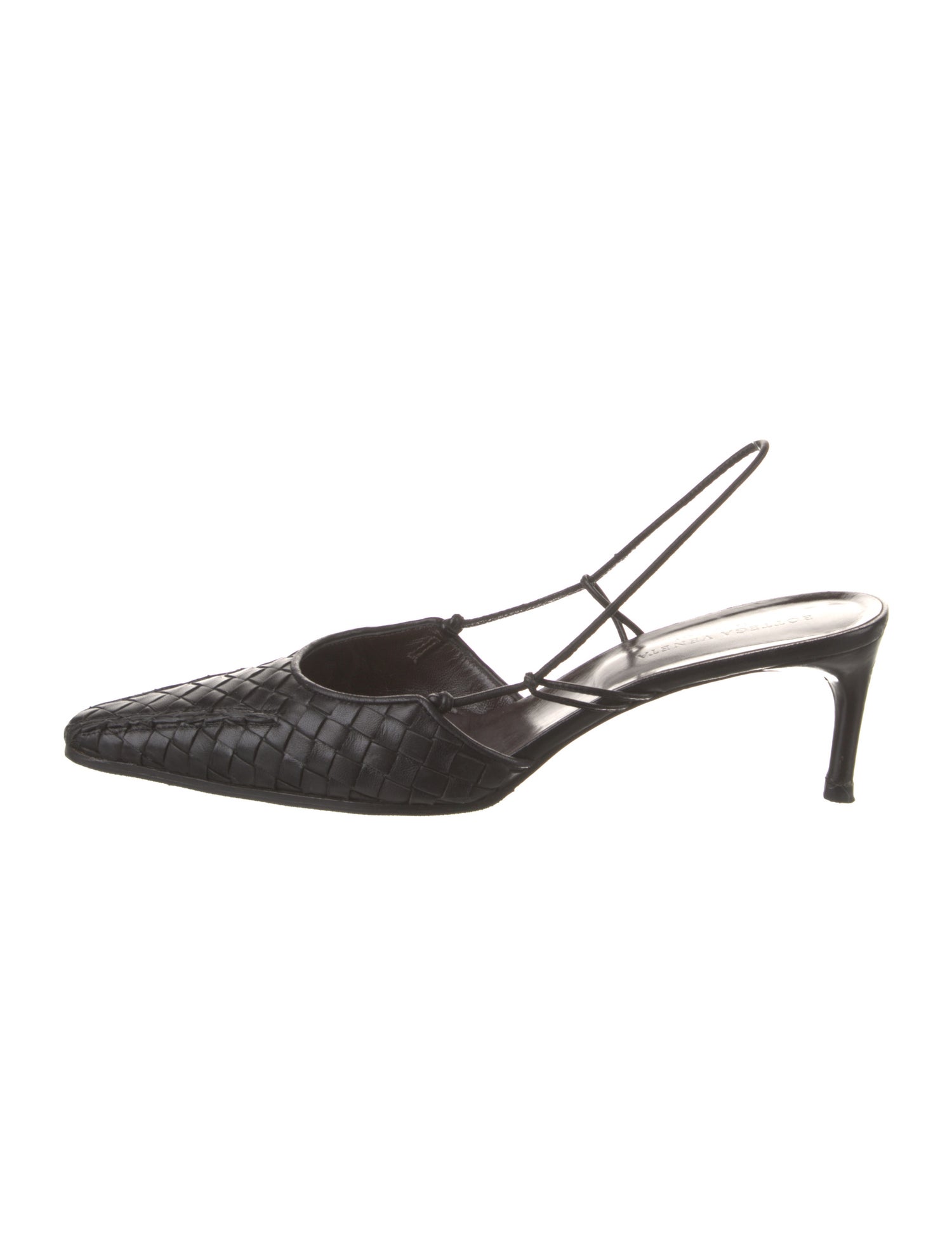 Bottega Veneta Leather Slingback Pumps