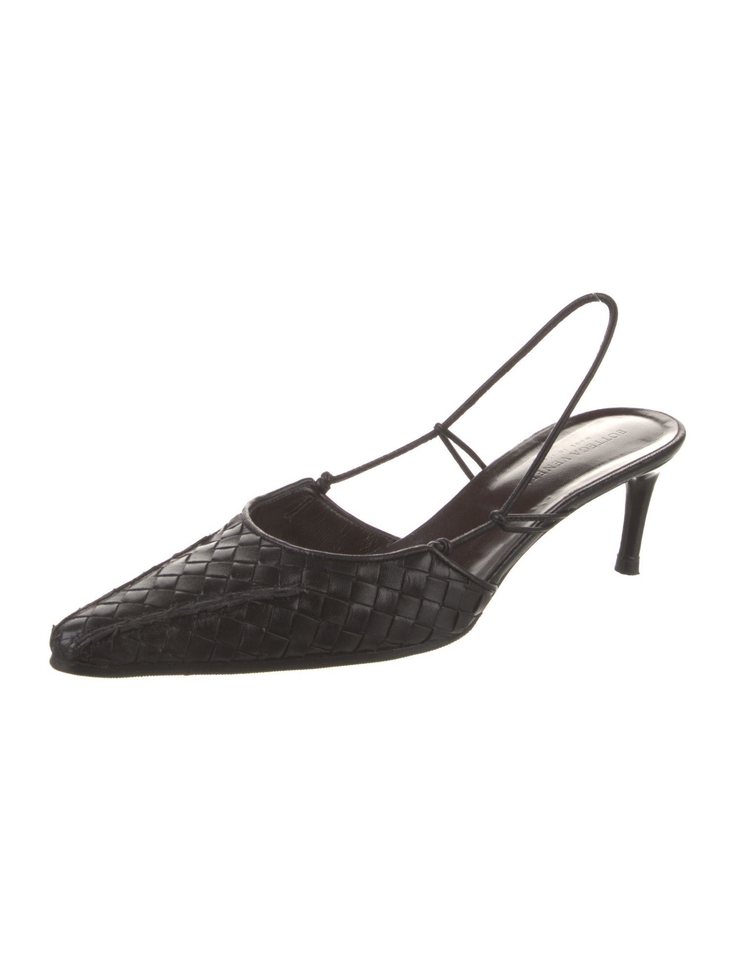 Bottega Veneta Leather Slingback Pumps