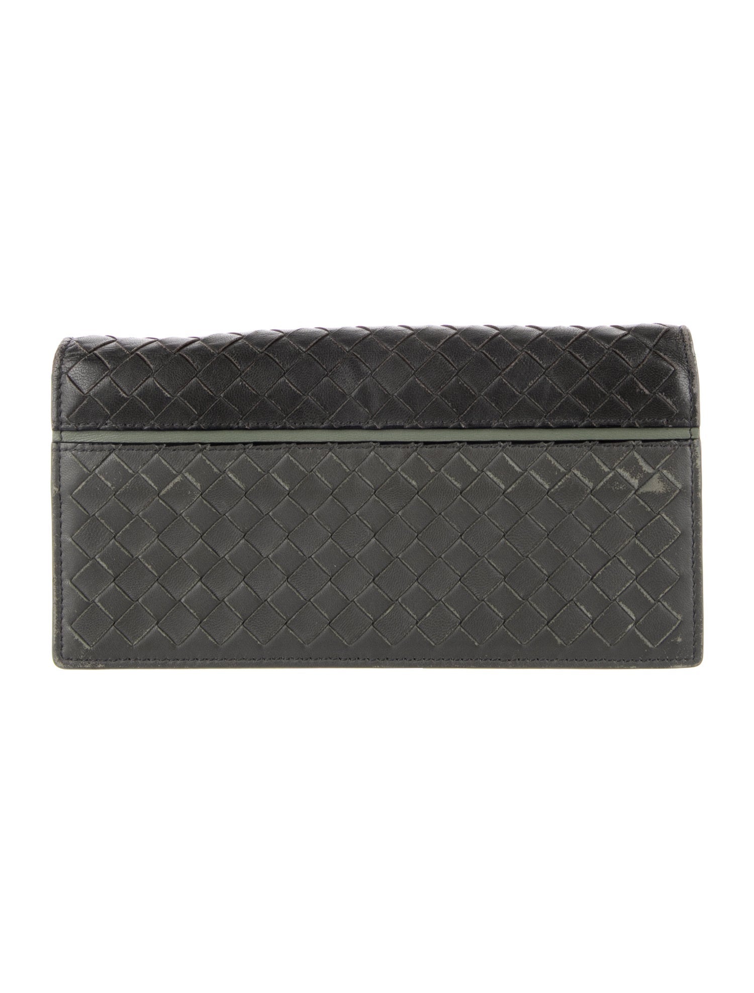 Bottega Veneta Intrecciato Weave Leather Continental Wallet