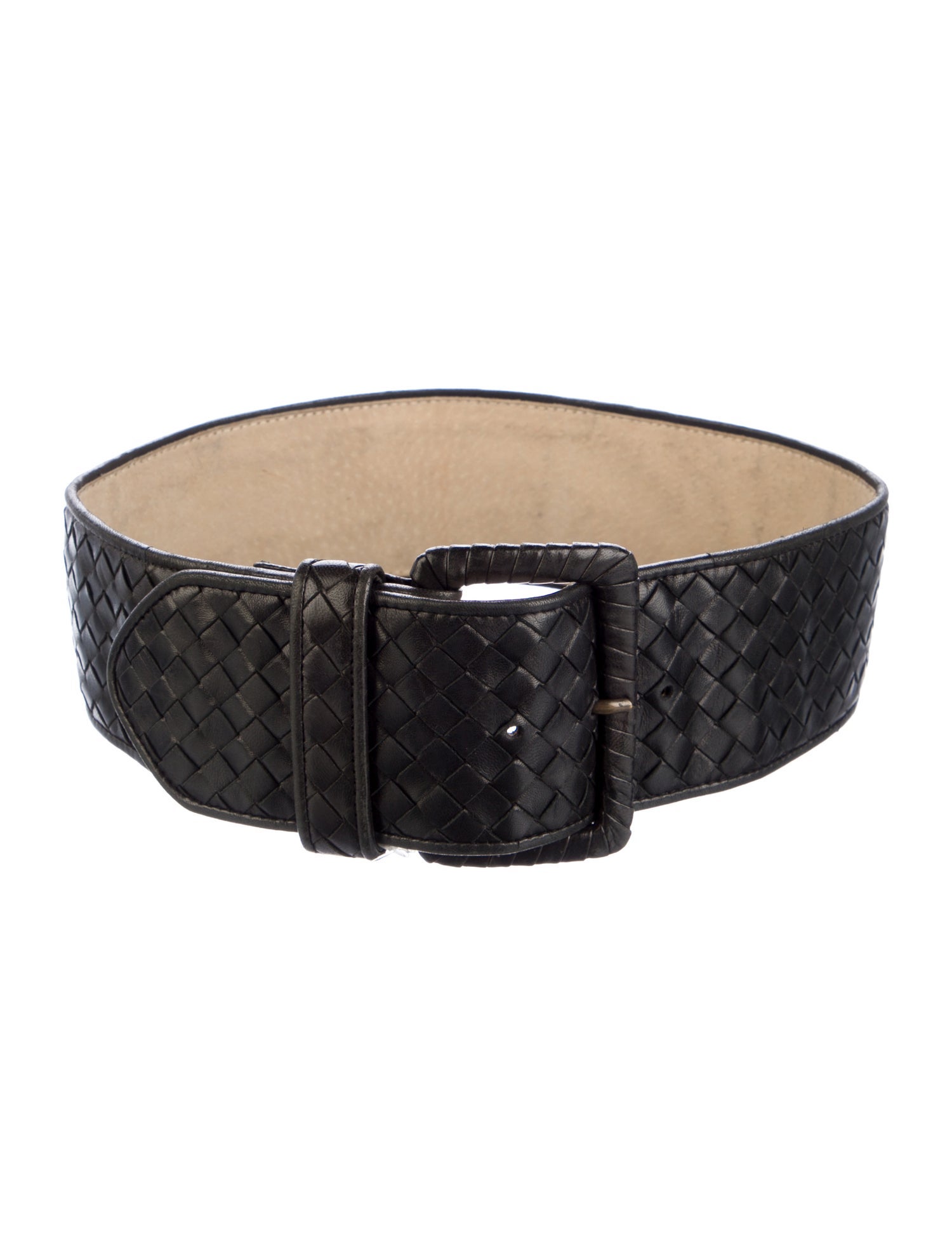 Bottega Veneta Vintage Intrecciato Weave Waist Belt