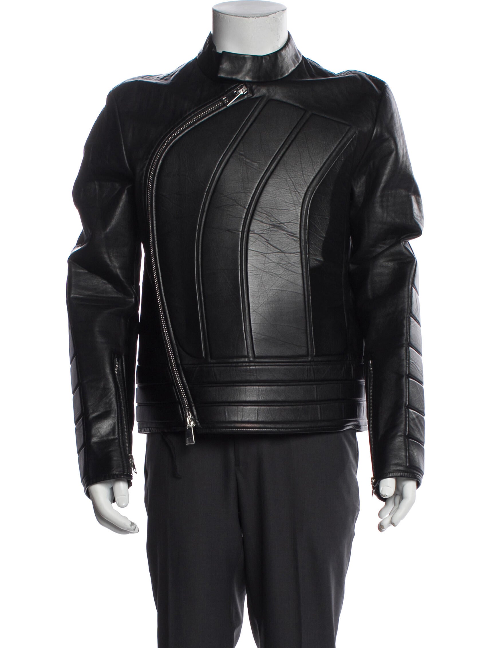 Bottega Veneta 2019 Calf Leather Moto Jacket