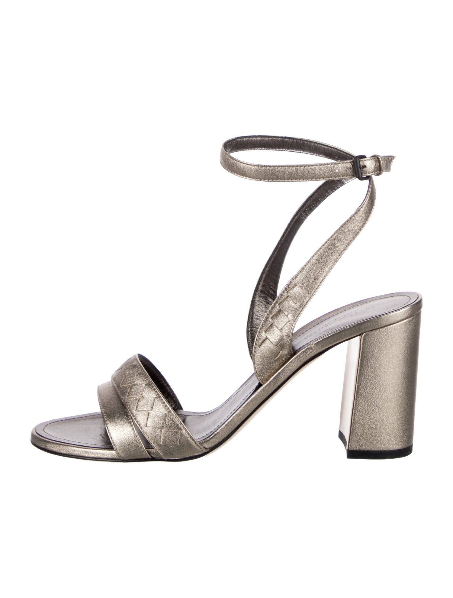 Bottega Veneta Intrecciato Weave Leather Sandals