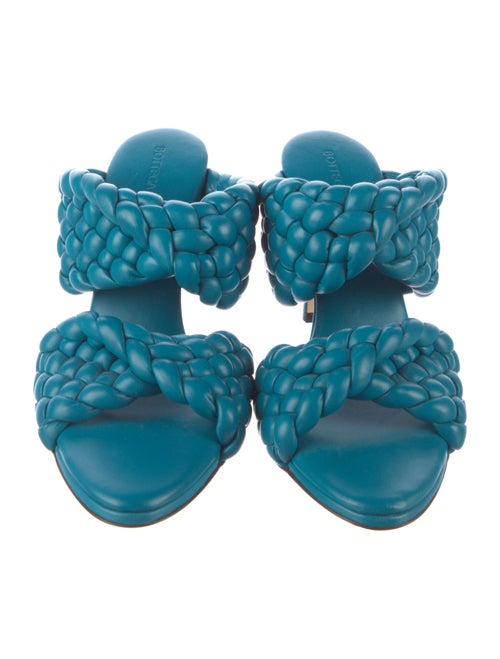 Bottega Veneta Intrecciato Weave Leather Slides