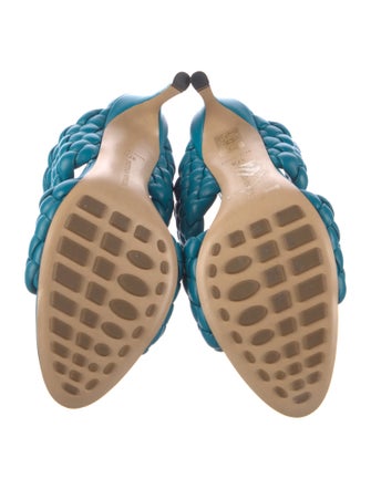 Bottega Veneta Intrecciato Weave Leather Slides