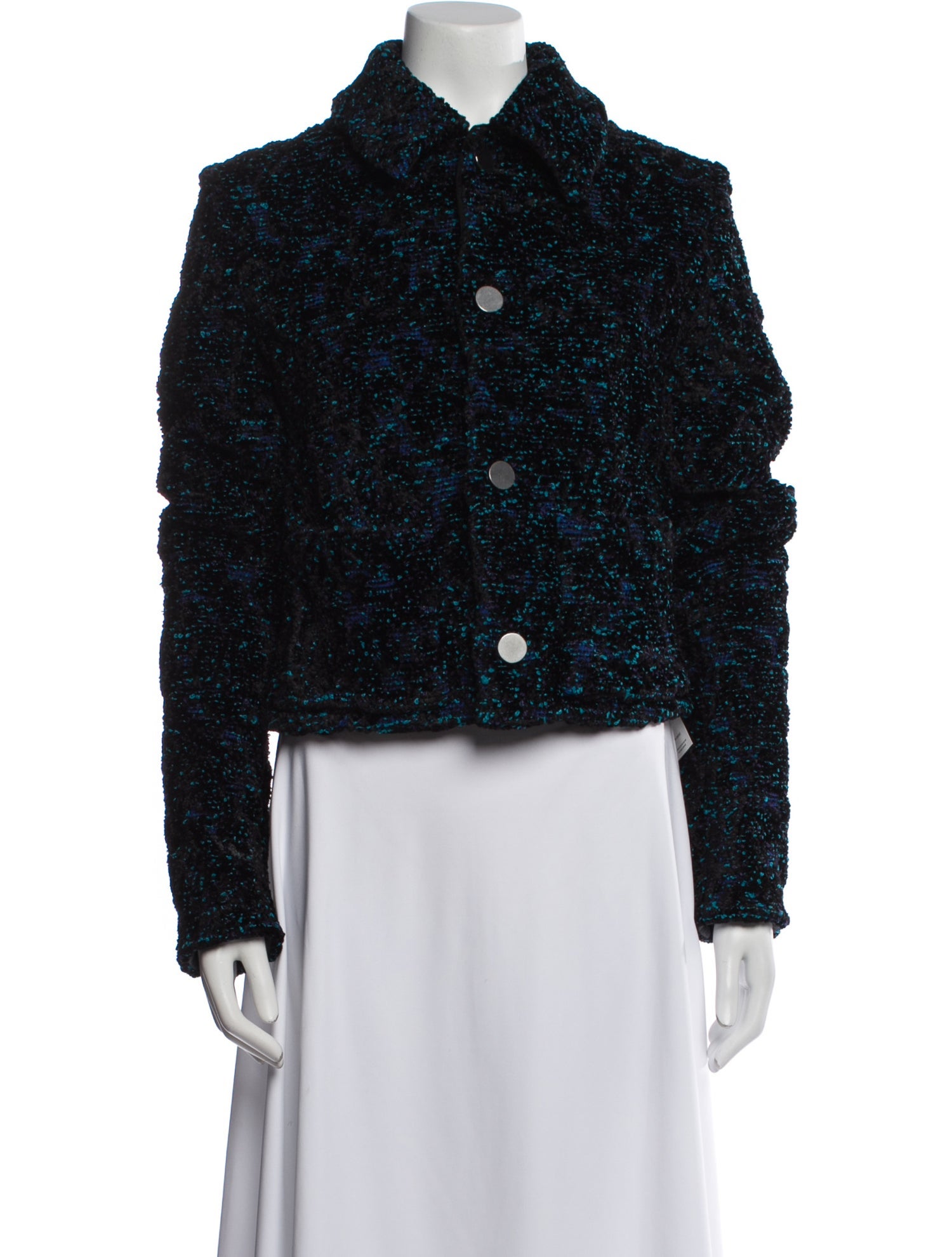 Bottega Veneta Tweed Pattern Evening Jacket