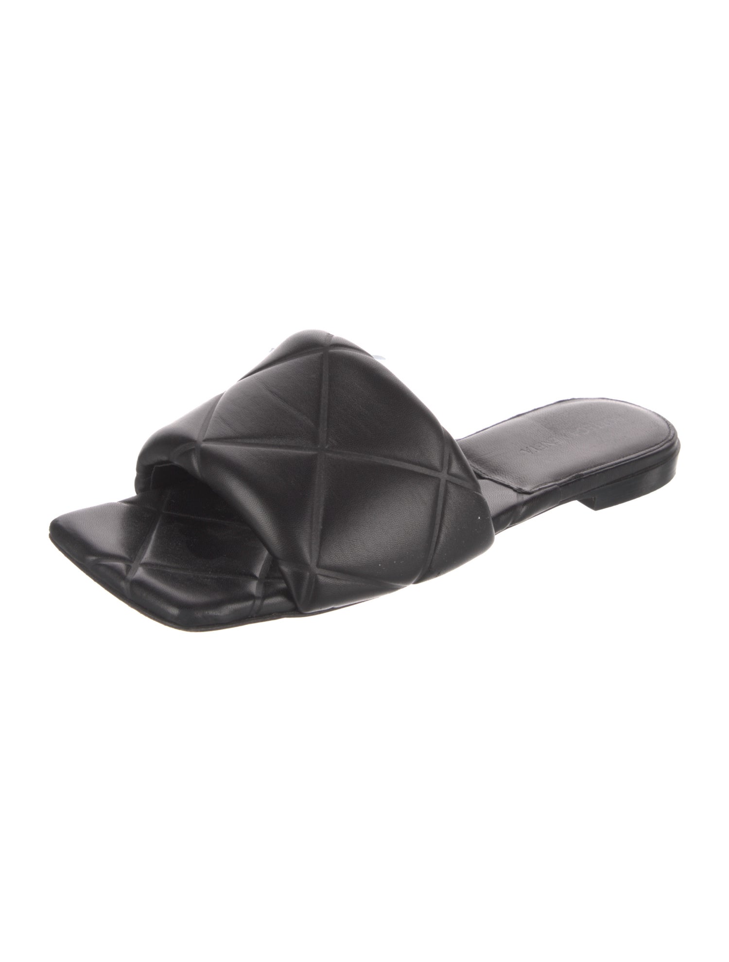 Bottega Veneta Quilted Pattern Leather Slides