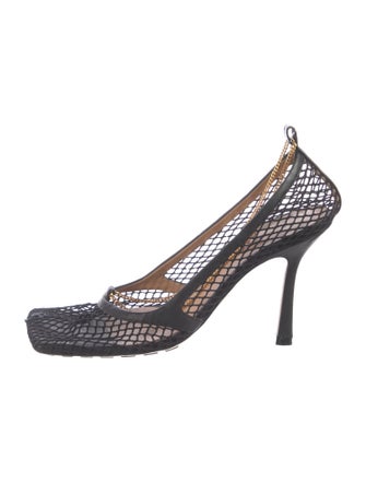 Bottega Veneta Mesh Chain-Link Accents Pumps