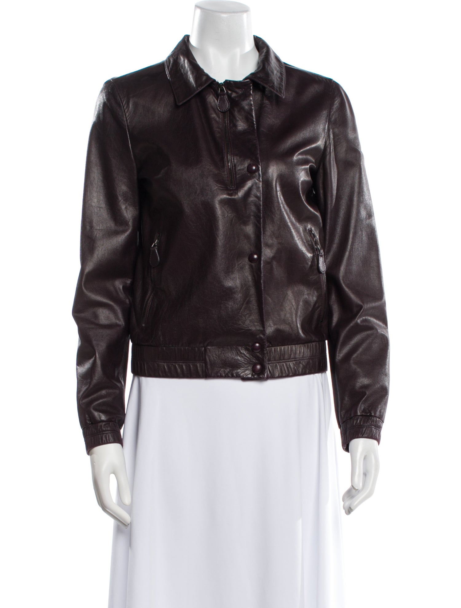 Bottega Veneta Leather Biker Jacket