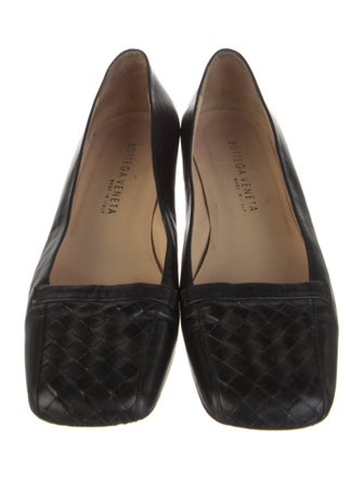 Bottega Veneta Intrecciato Weave Leather Pumps