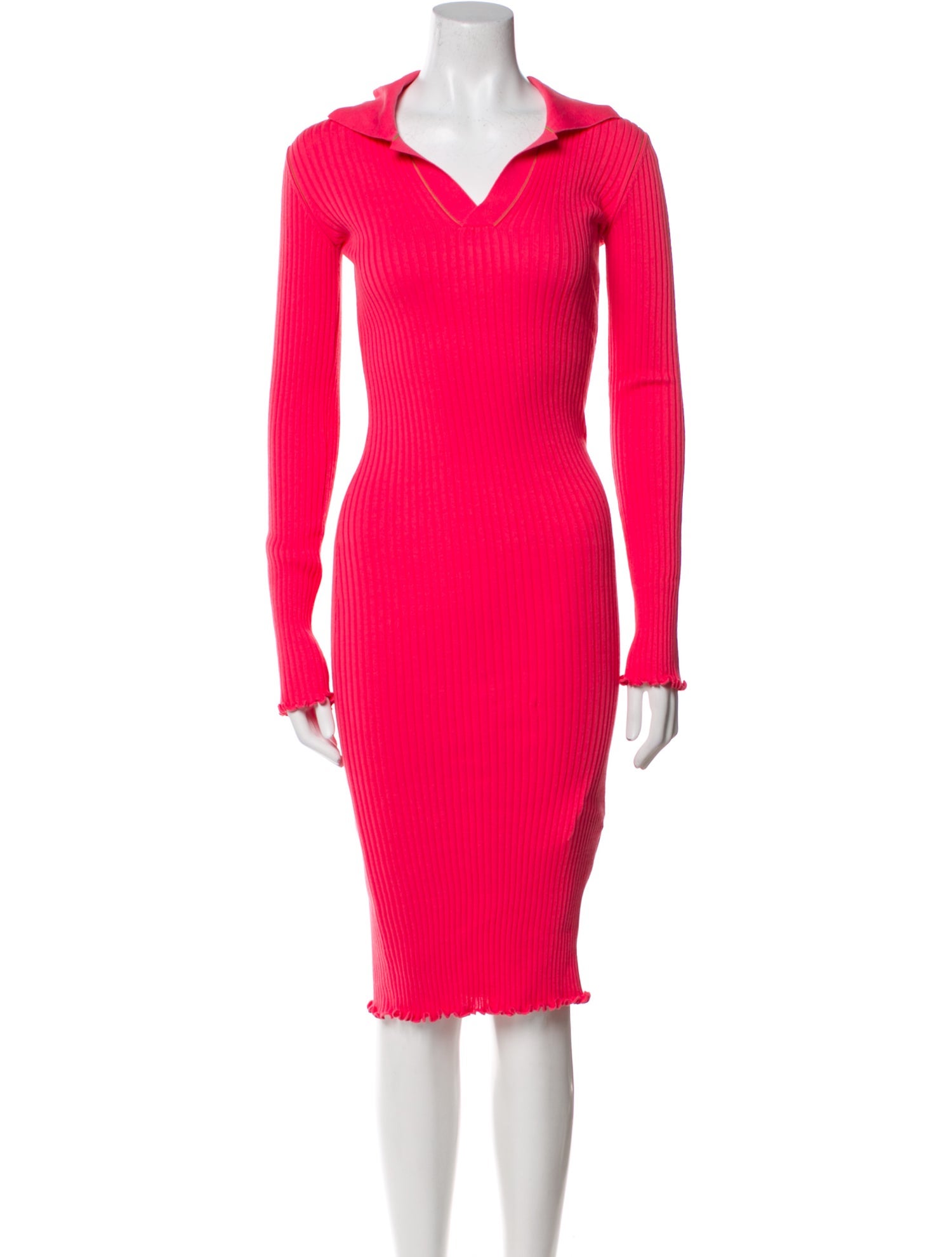 Bottega Veneta V-Neck Midi Length Dress w/ Tags