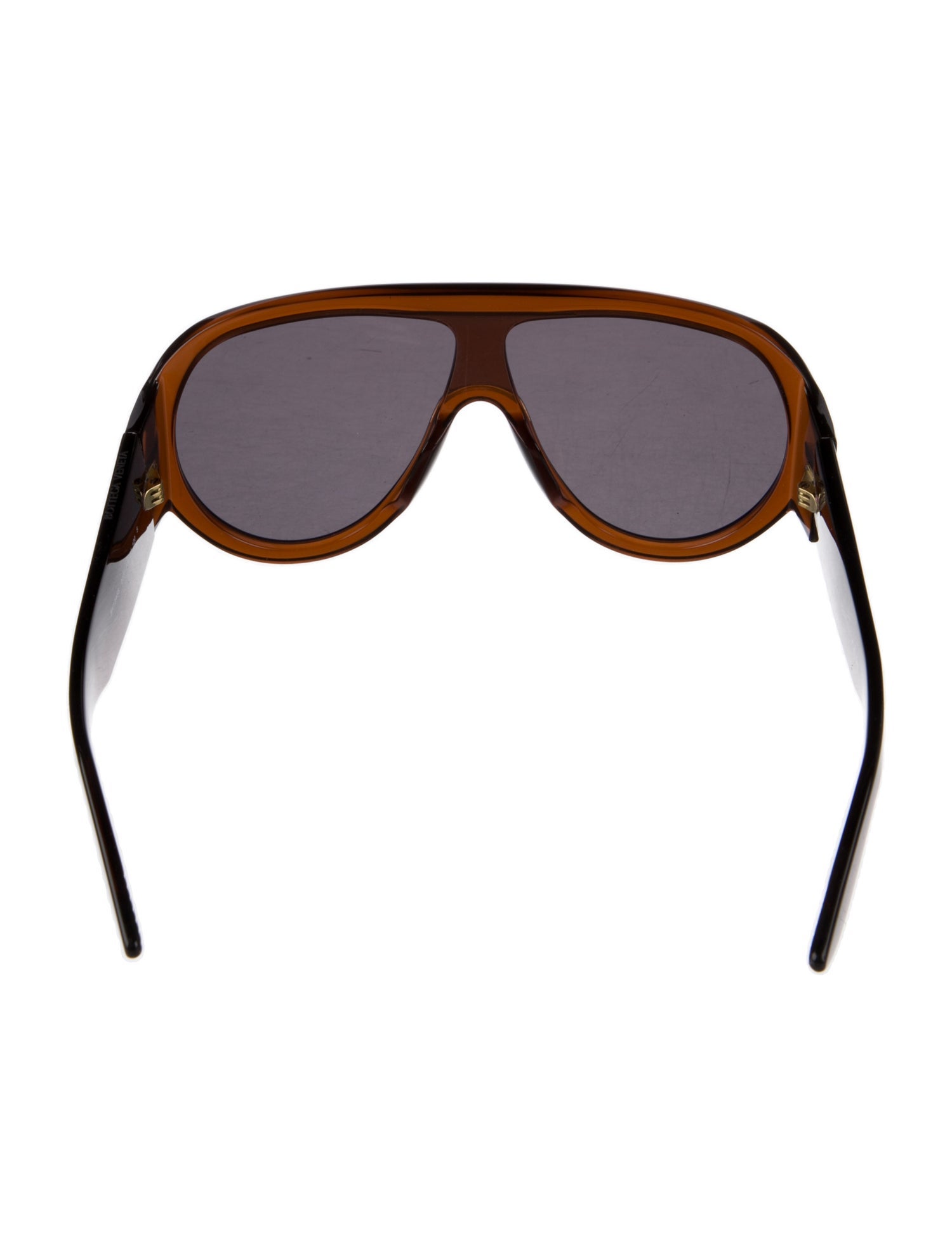 Bottega Veneta Intrecciato Weave Shield Sunglasses