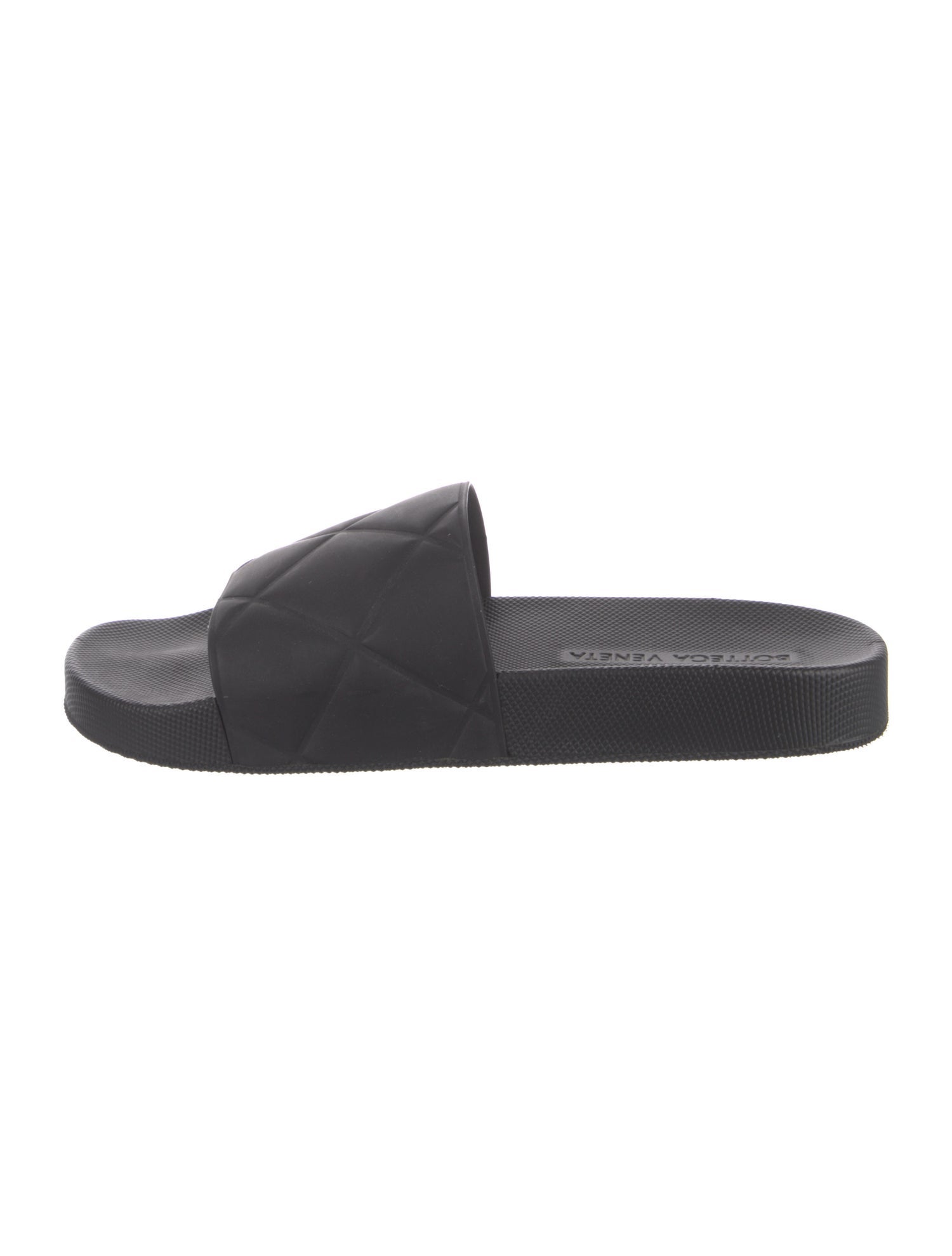 Bottega Veneta Quilted Pattern Rubber Slides