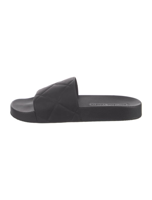 Bottega Veneta Quilted Pattern Rubber Slides