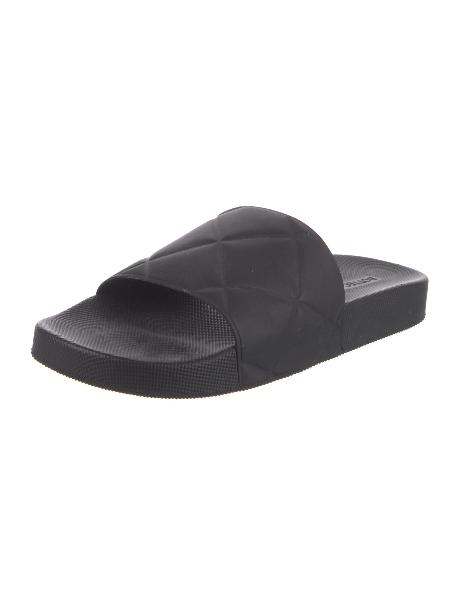 Bottega Veneta Quilted Pattern Rubber Slides