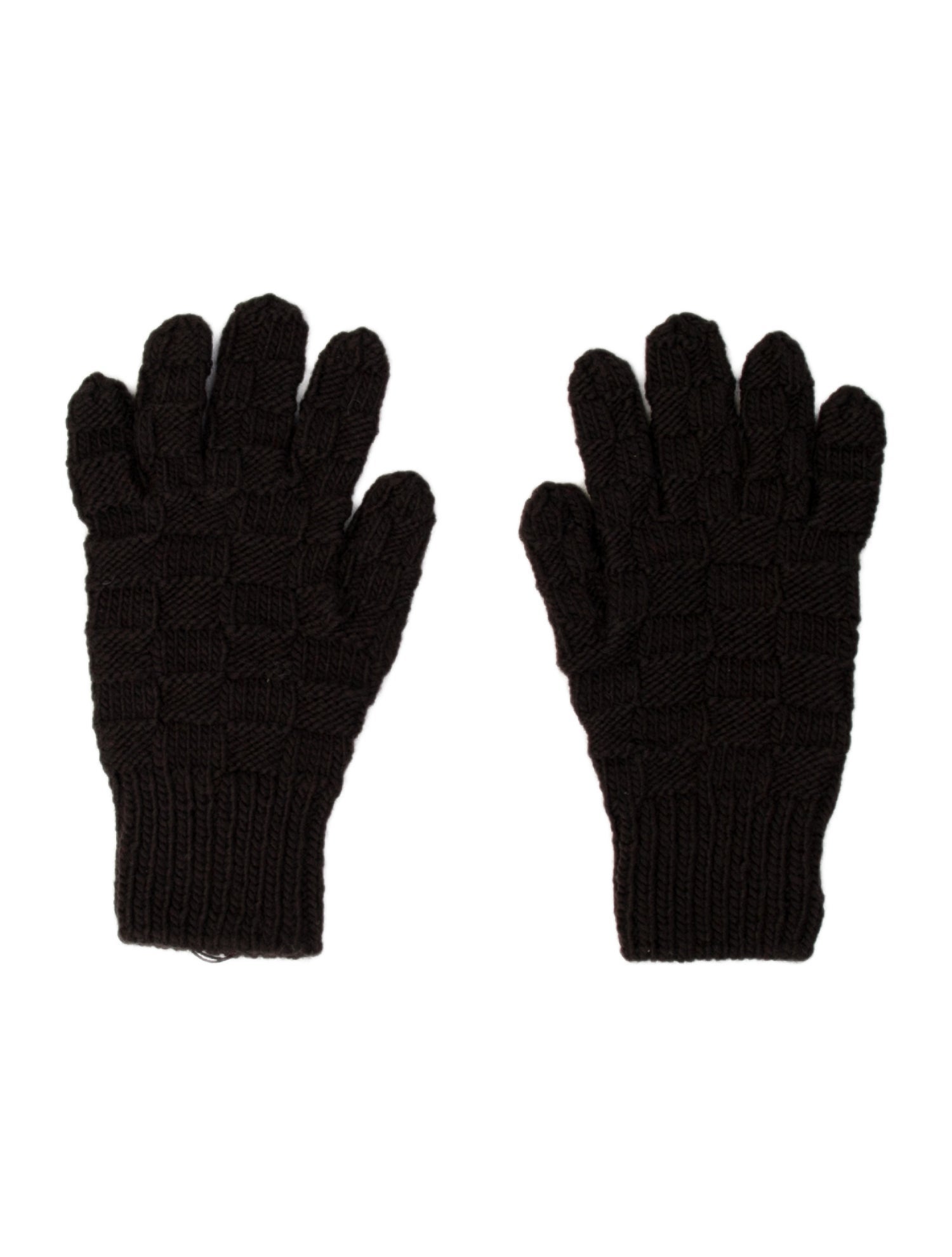 Bottega Veneta Handknit Wool Square Winter Gloves w/Tags