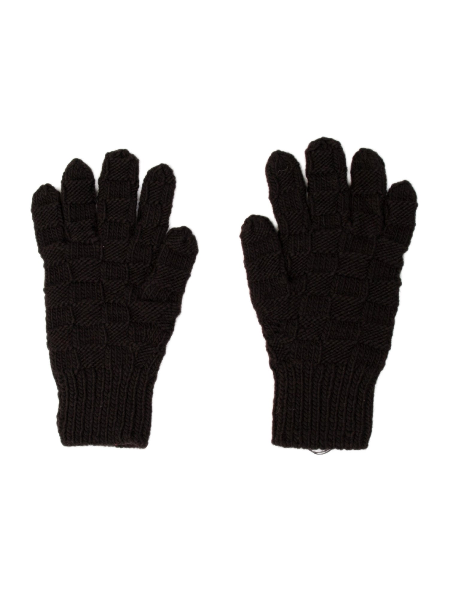 Bottega Veneta Handknit Wool Square Winter Gloves w/Tags