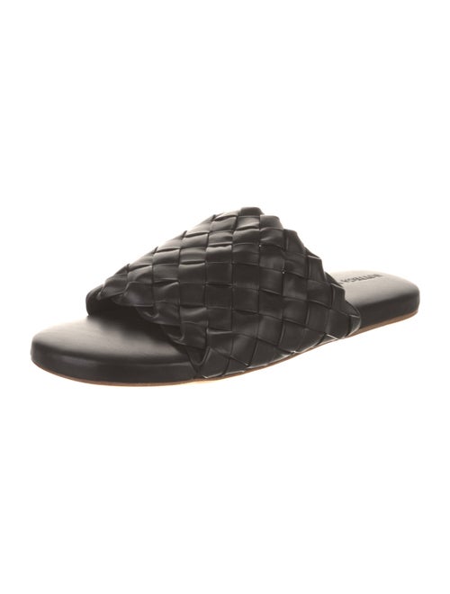Bottega Veneta Intrecciato Weave Leather Slides