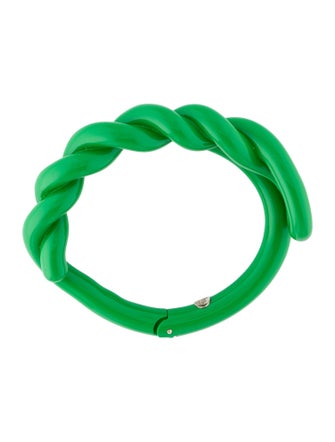 Bottega Veneta Enamel Twist Cuff