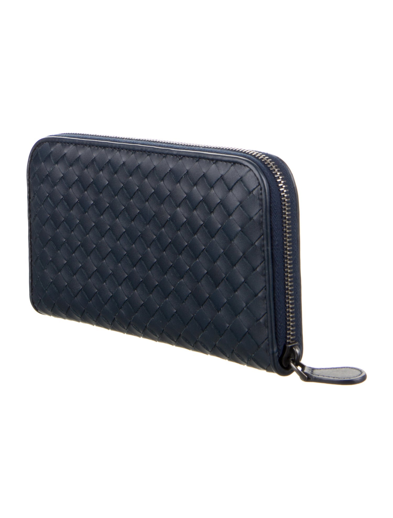 Bottega Veneta Intrecciato Weave Leather Continental Wallet