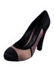 Bottega Veneta Satin Colorblock Pattern Pumps