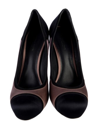 Bottega Veneta Satin Colorblock Pattern Pumps
