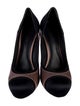 Bottega Veneta Satin Colorblock Pattern Pumps