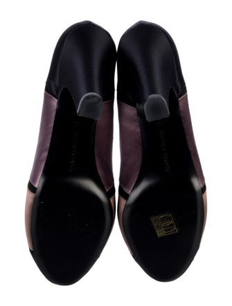 Bottega Veneta Satin Colorblock Pattern Pumps