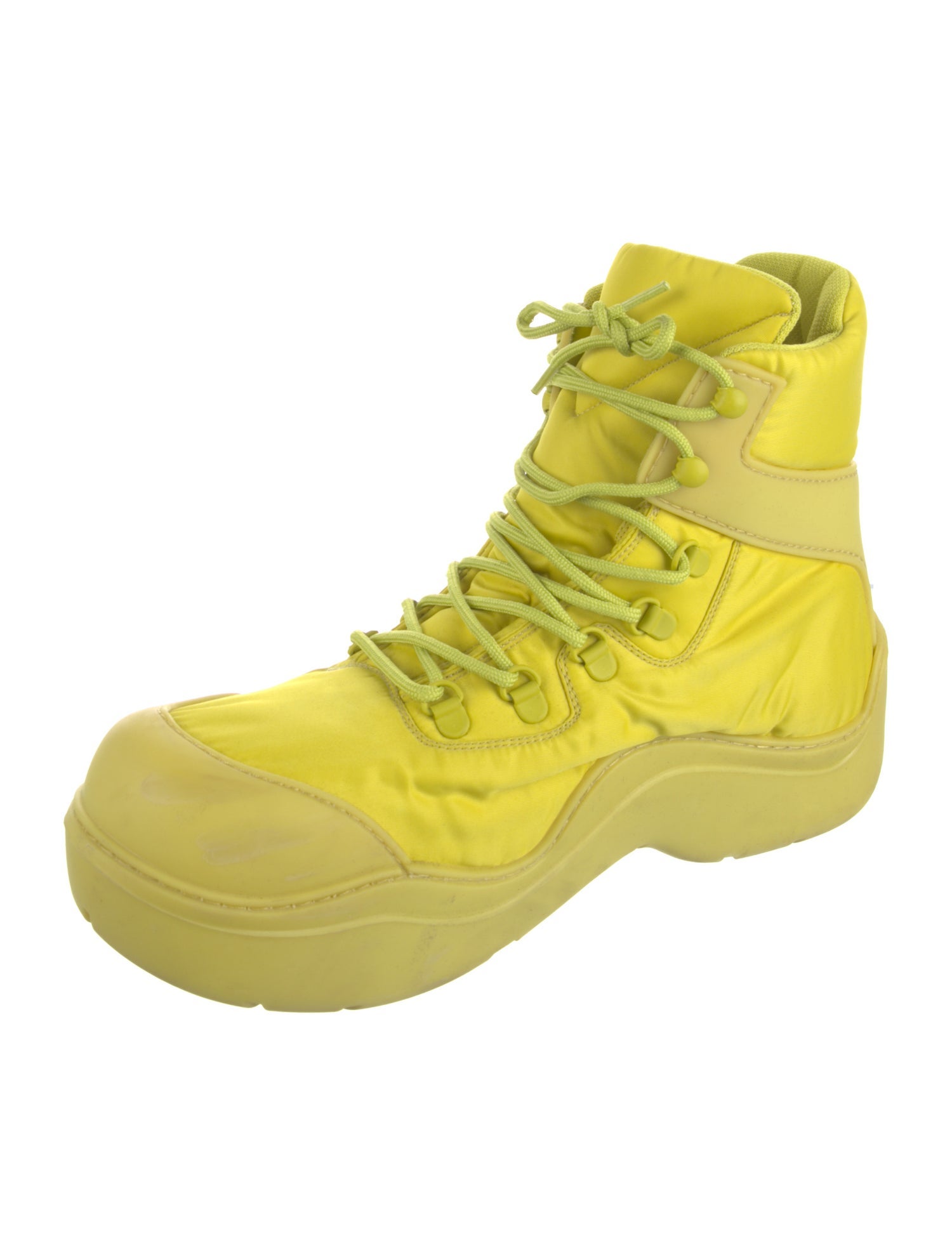 Bottega Veneta Nylon Lace-Up Boots