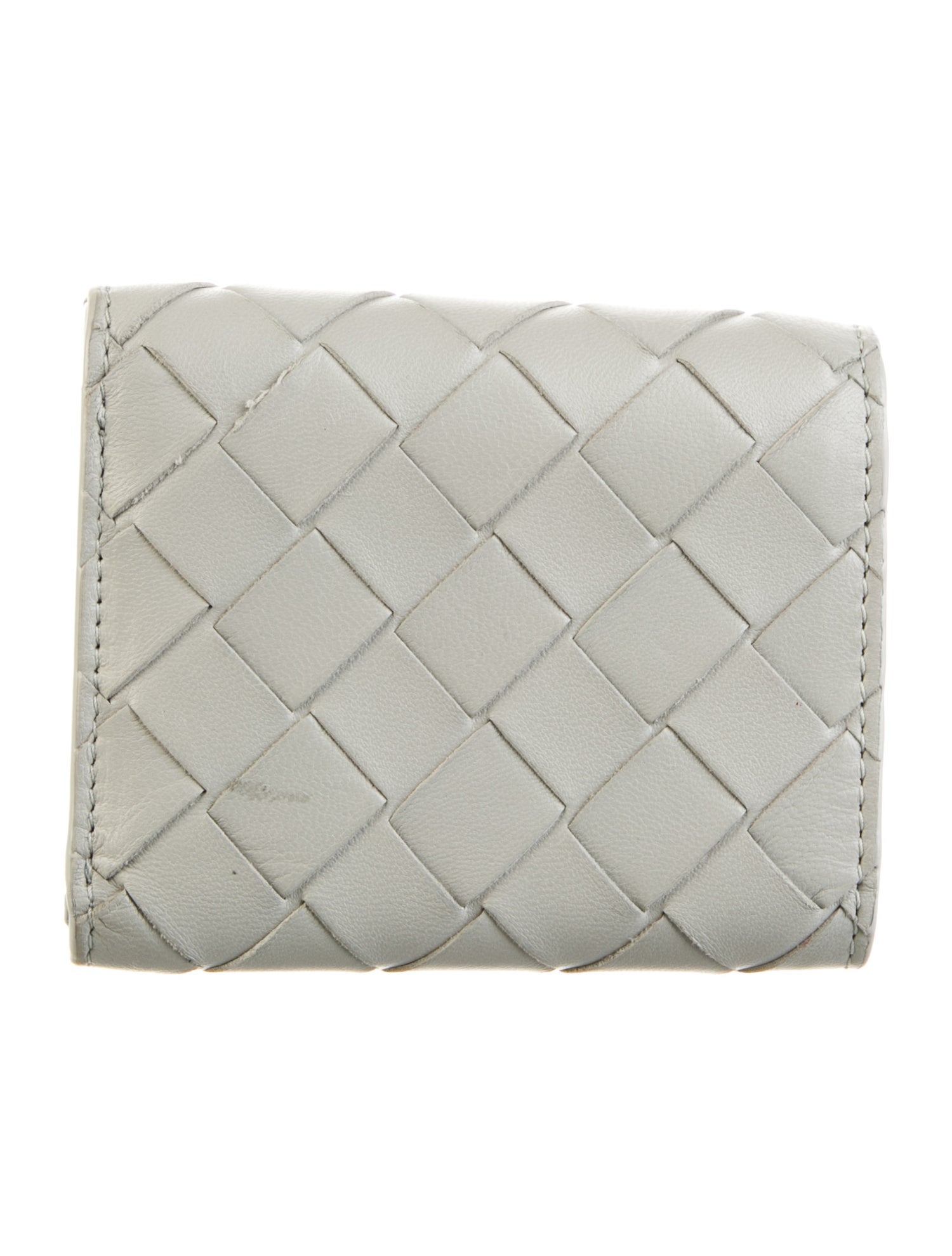 Bottega Veneta Intrecciato Weave Leather Compact Wallet